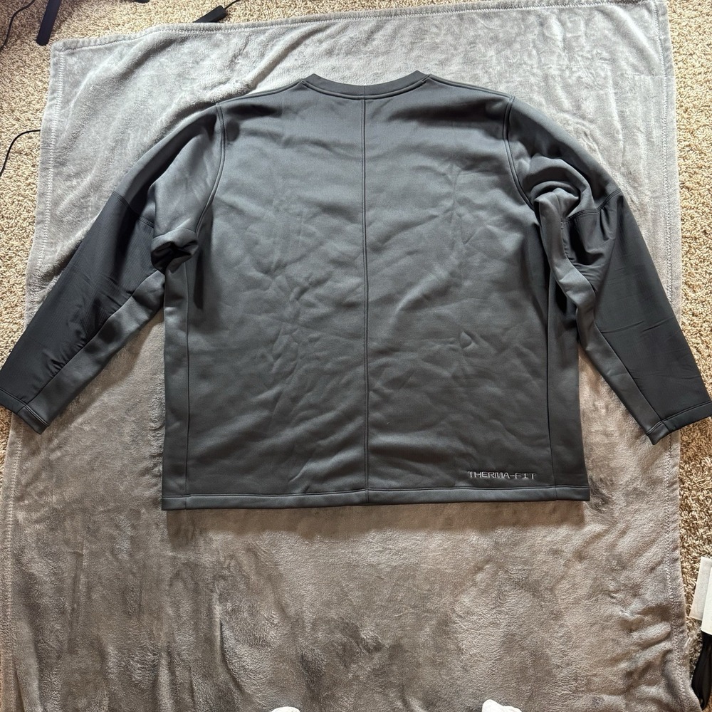 Alabama Crimson Tide Nike Sweater‎ Mens 3XL Black Therma Fit Pull Over Swoosh - Picture 3 of 11